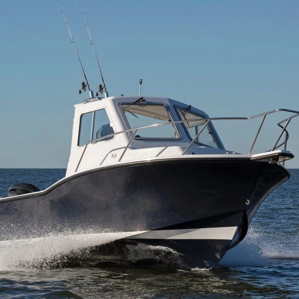 Kinocean High Speed Aluminium Fishing Boat Offshore Outboard Cabin Sport Yacht With Inboard Engine for River Use Center Console